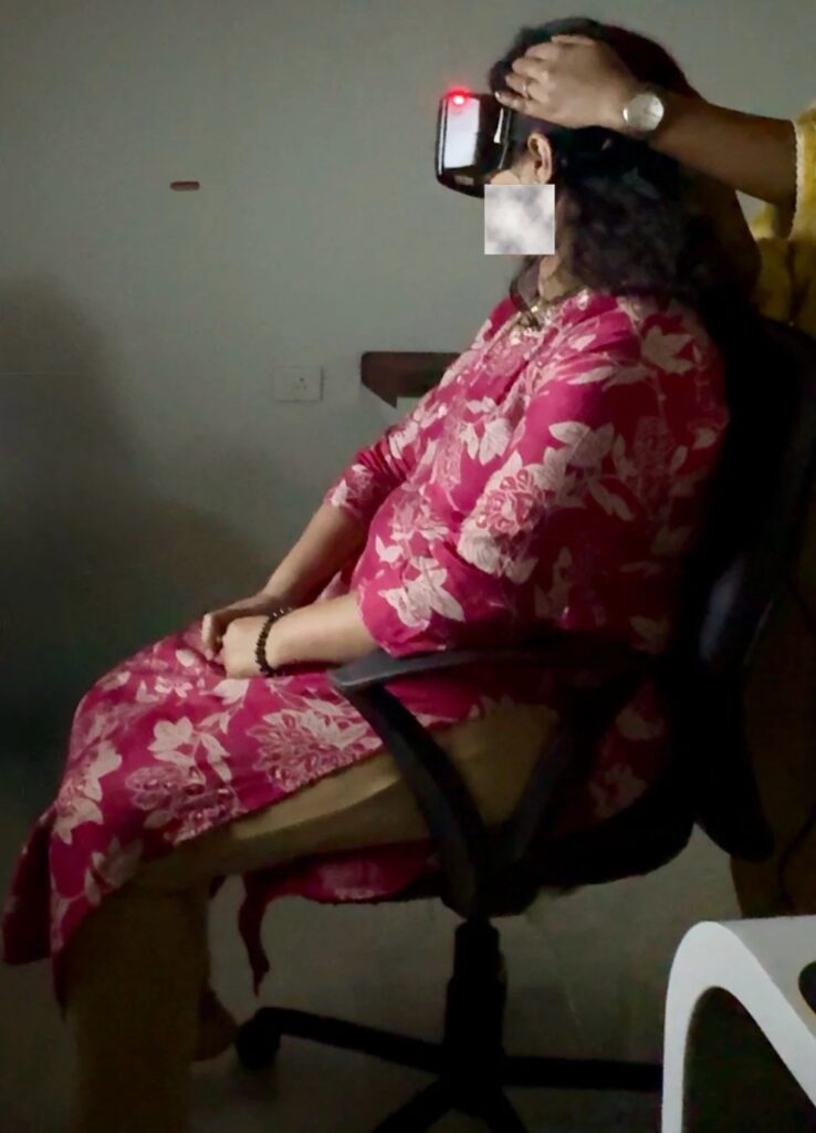 Videonystagmography test to diagnose vertigo and dizziness in Vashi