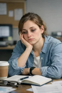 Daytime tiredness and poor concentration due to nasal allergy